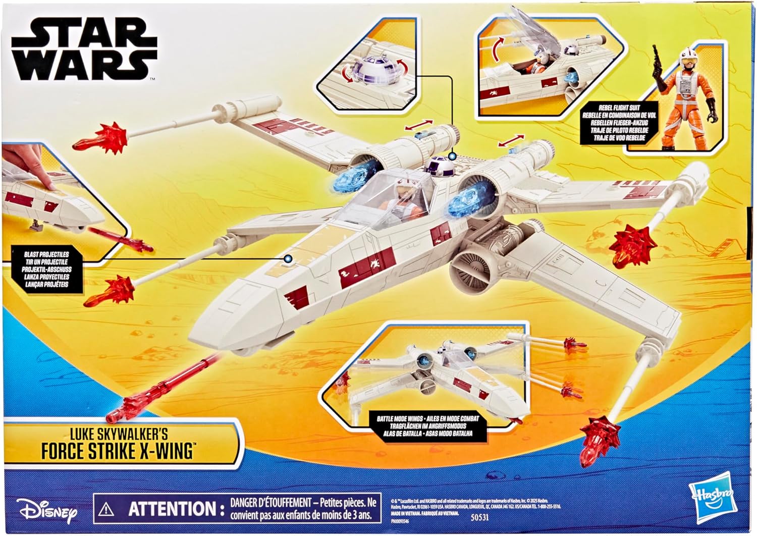 Star Wars Epic World of Action Luke Skywalker's Force Strike X-wing