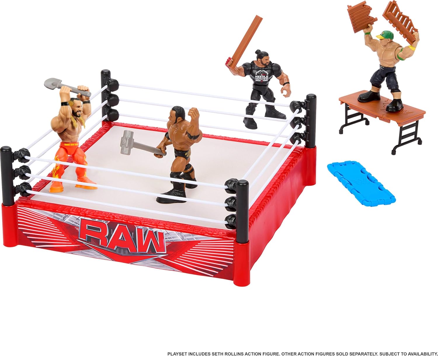 WWE Knuckle Crunchers Rebound Ring Playset