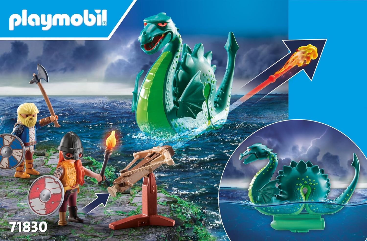 Playmobil Viking with Sea Monster
