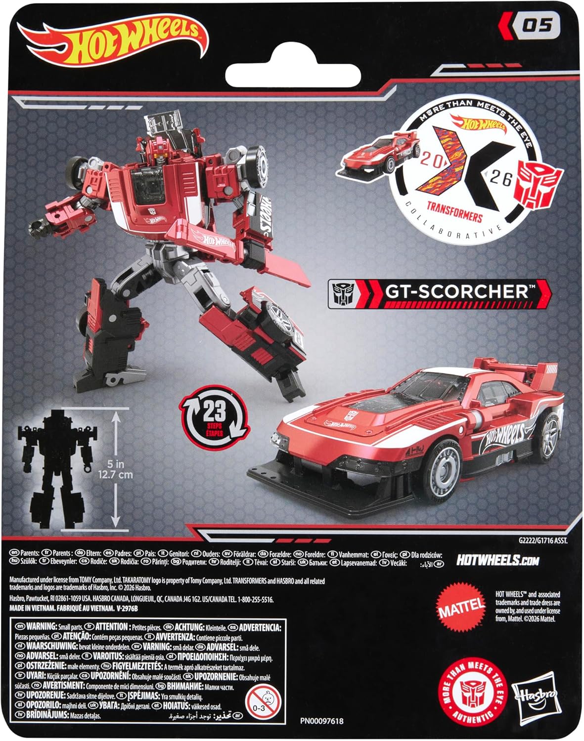 Transformers x Hotwheels GT Scorcher Action Figure