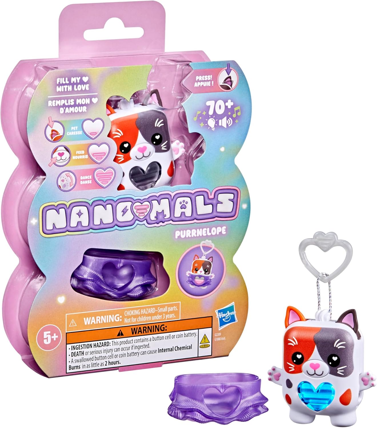 Nano-mals Purrnelope The Calico Kitty Electronic Fidget Pet