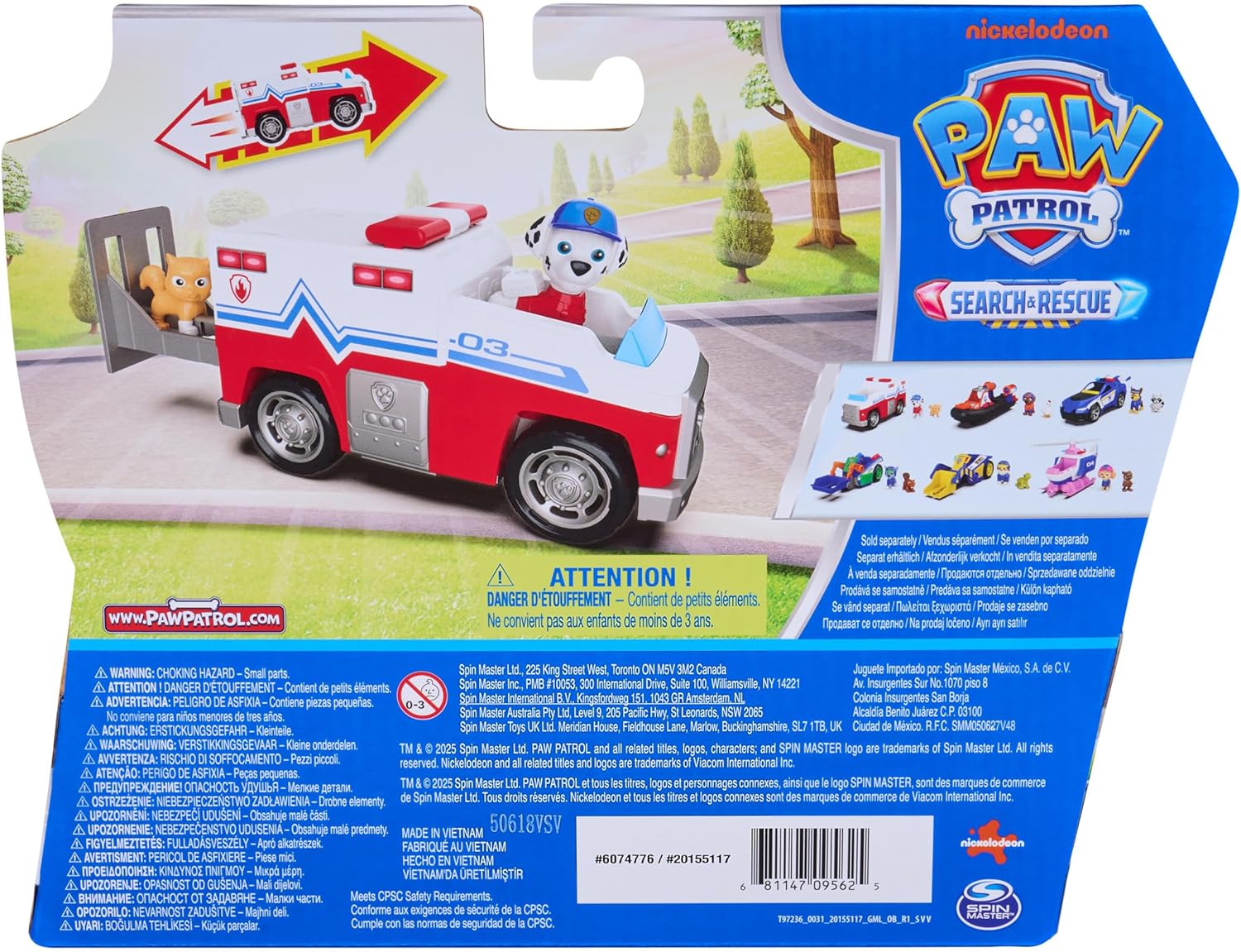 Paw Patrol Search & Rescue Responder - Marshall