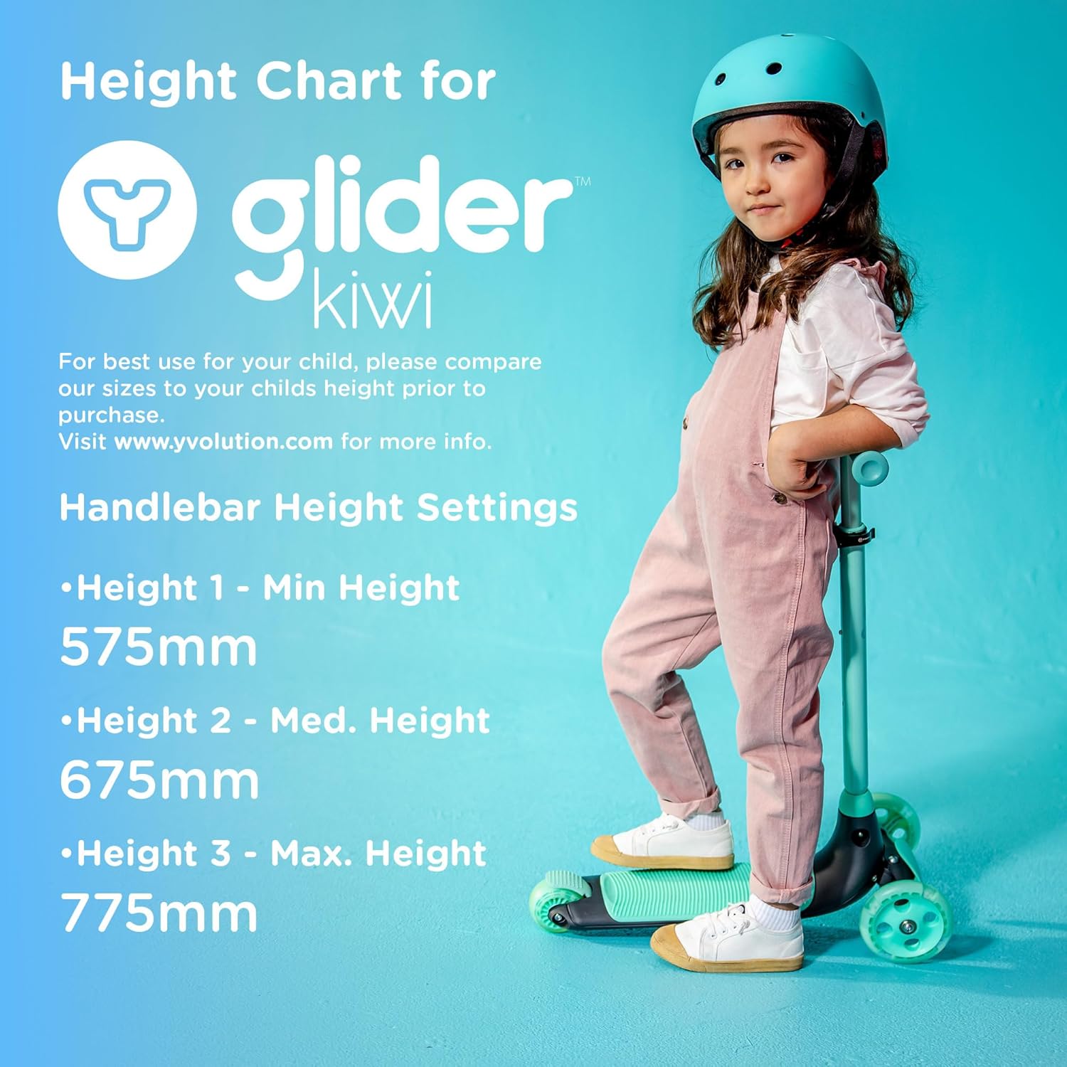 Yvolution Kiwi Glider Scooter - Pink