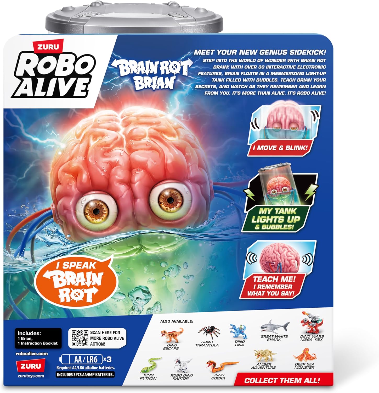 Robo Alive Brain Rot Brian Playset