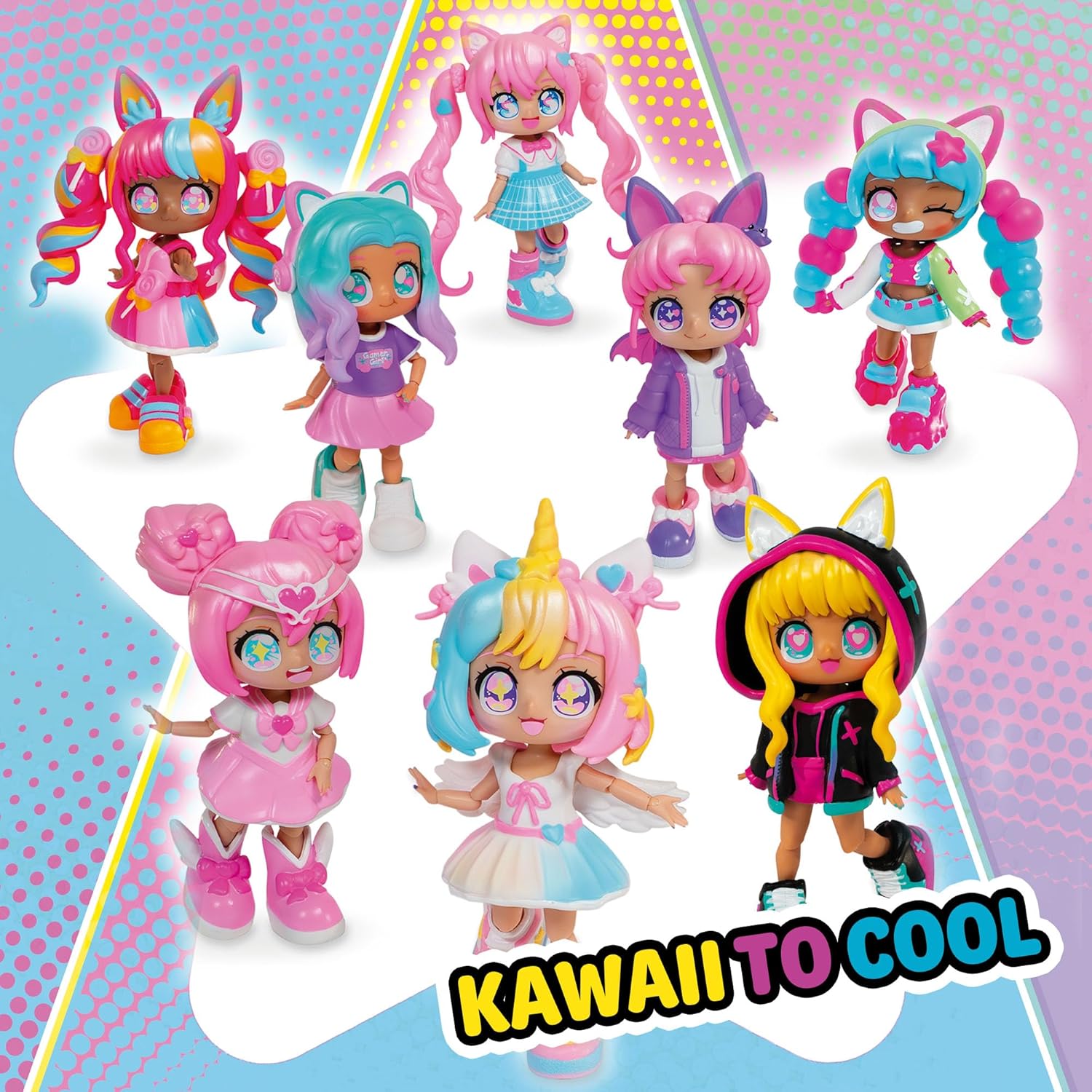 Animakii Doll Unicorn & Bat Pack