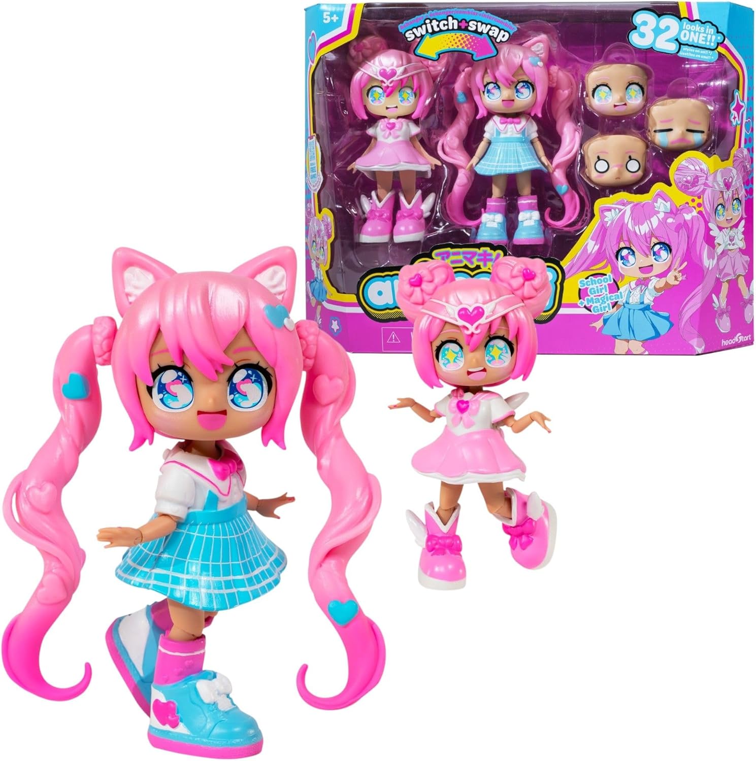 Animakii Doll Magical Girl & School Girl Pack