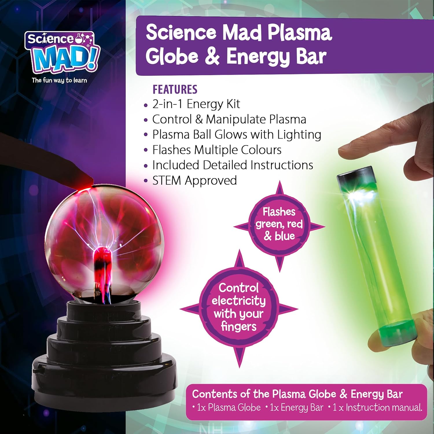 Science Mad Plasma Globe & Energy Bar