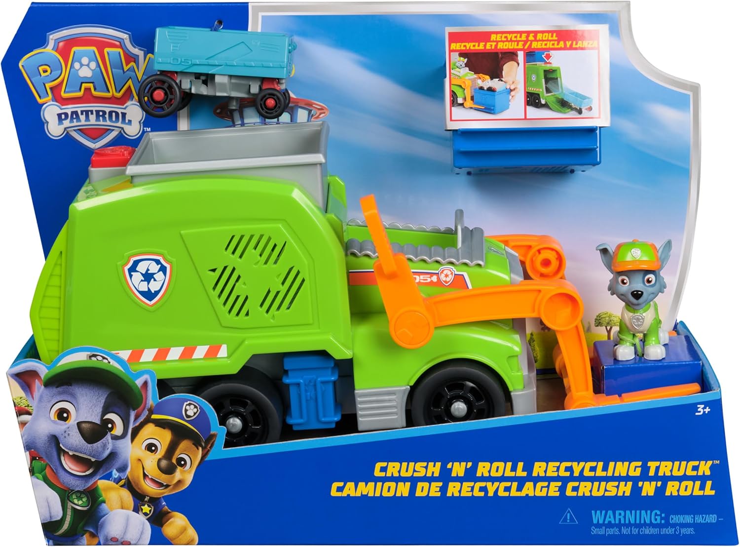 PAW Patrol: Crush N Roll Recycling Truck with Roc