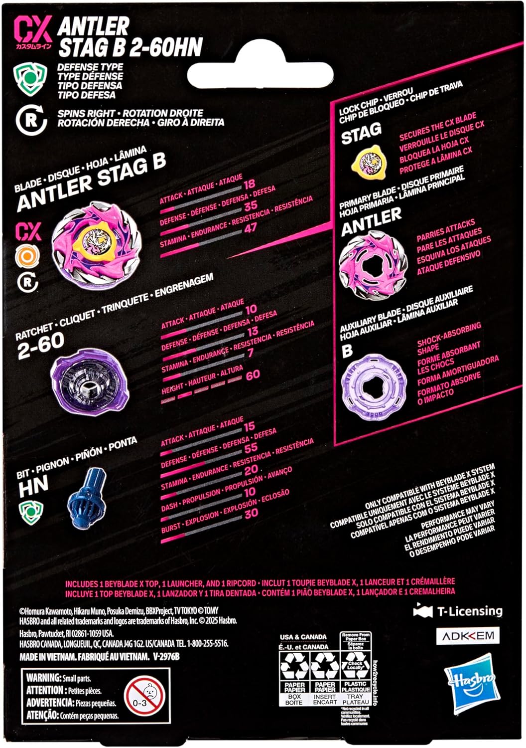 Beyblade X Antler Stag B 2-60HN CX Starter Pack