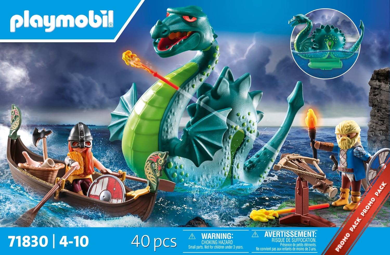 Playmobil Viking with Sea Monster