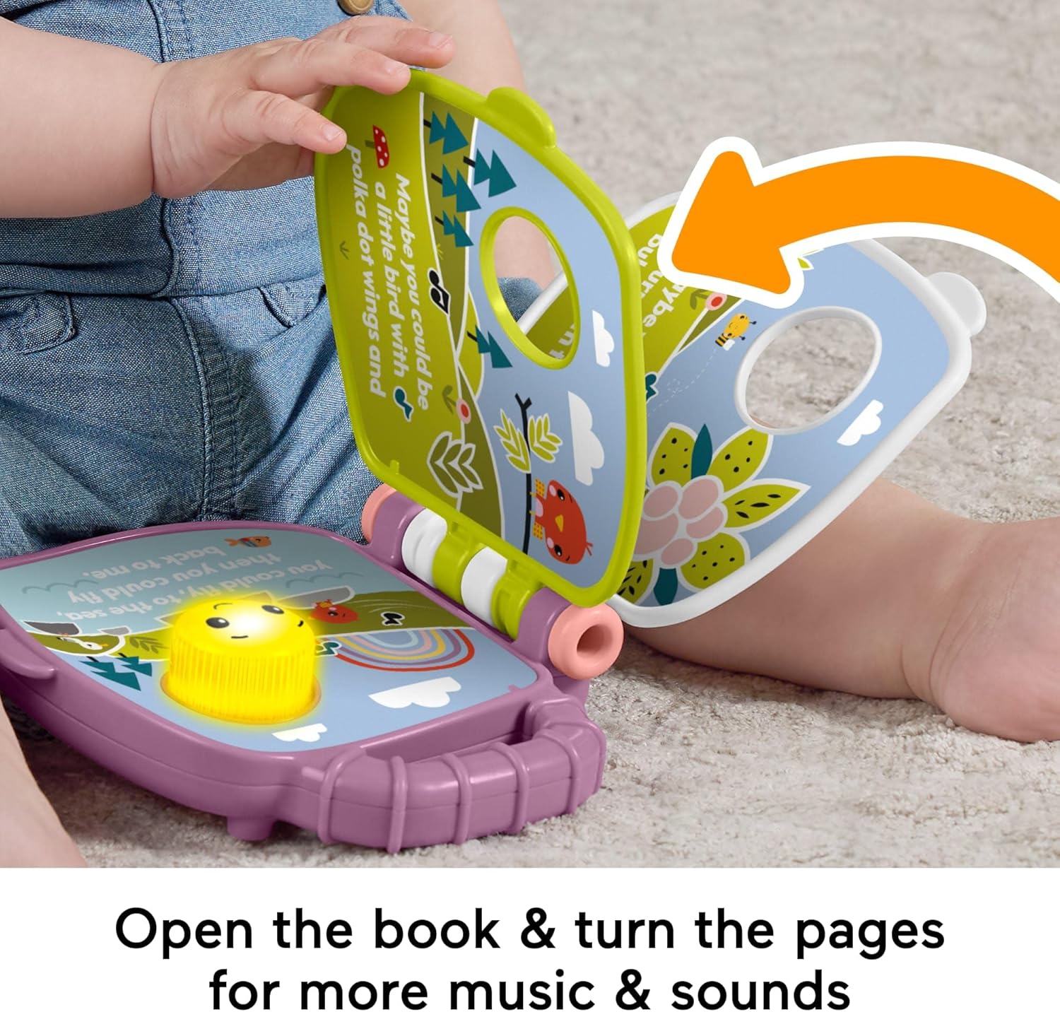 Fisher-Price Baby Purple Monkey Musical Storybook