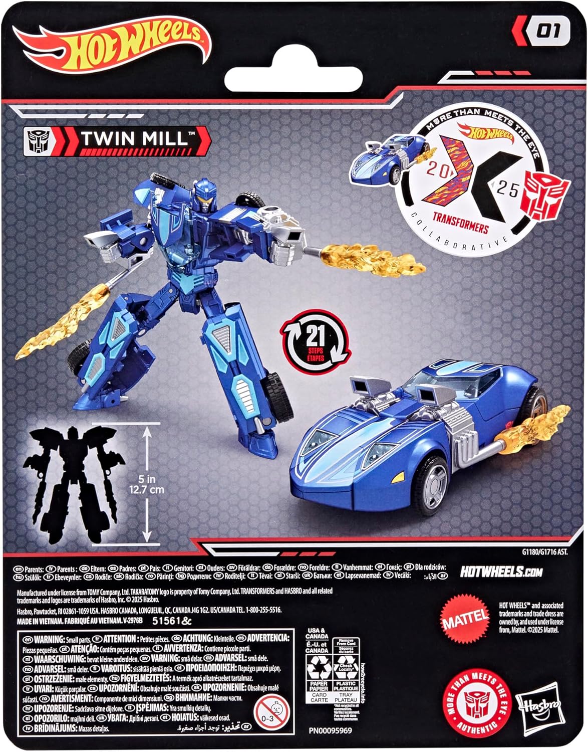 Transformers x Hotwheels Twin Mill Action Figure