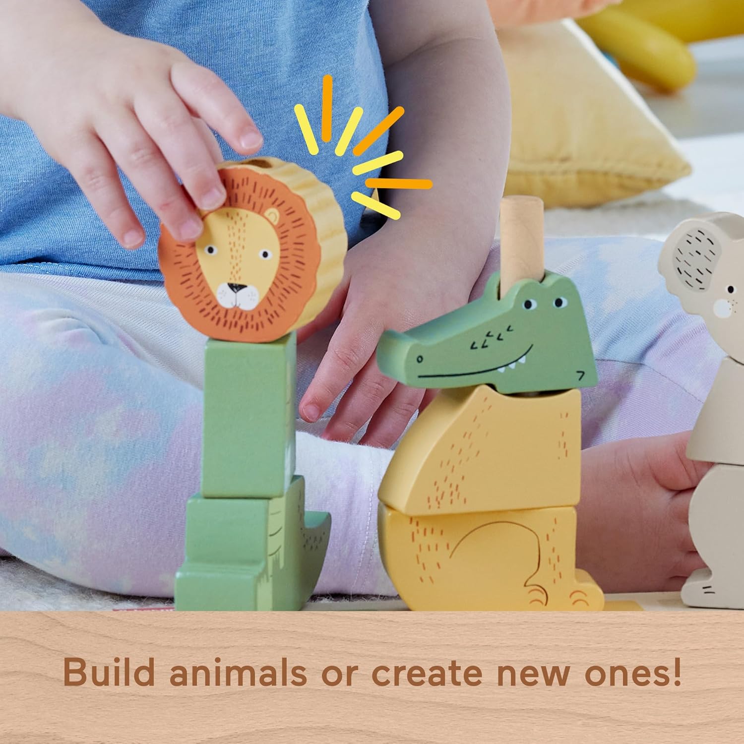 Fisher Price Wooden Stack & Sort Animals