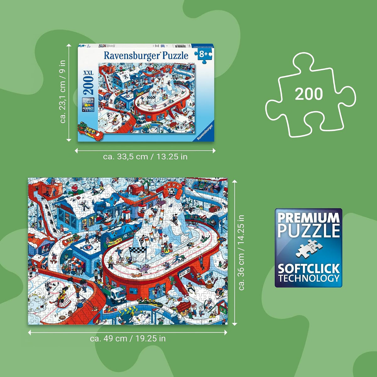 Winter Sports Stadium XXL 200 piece Jigsaw Puzzle