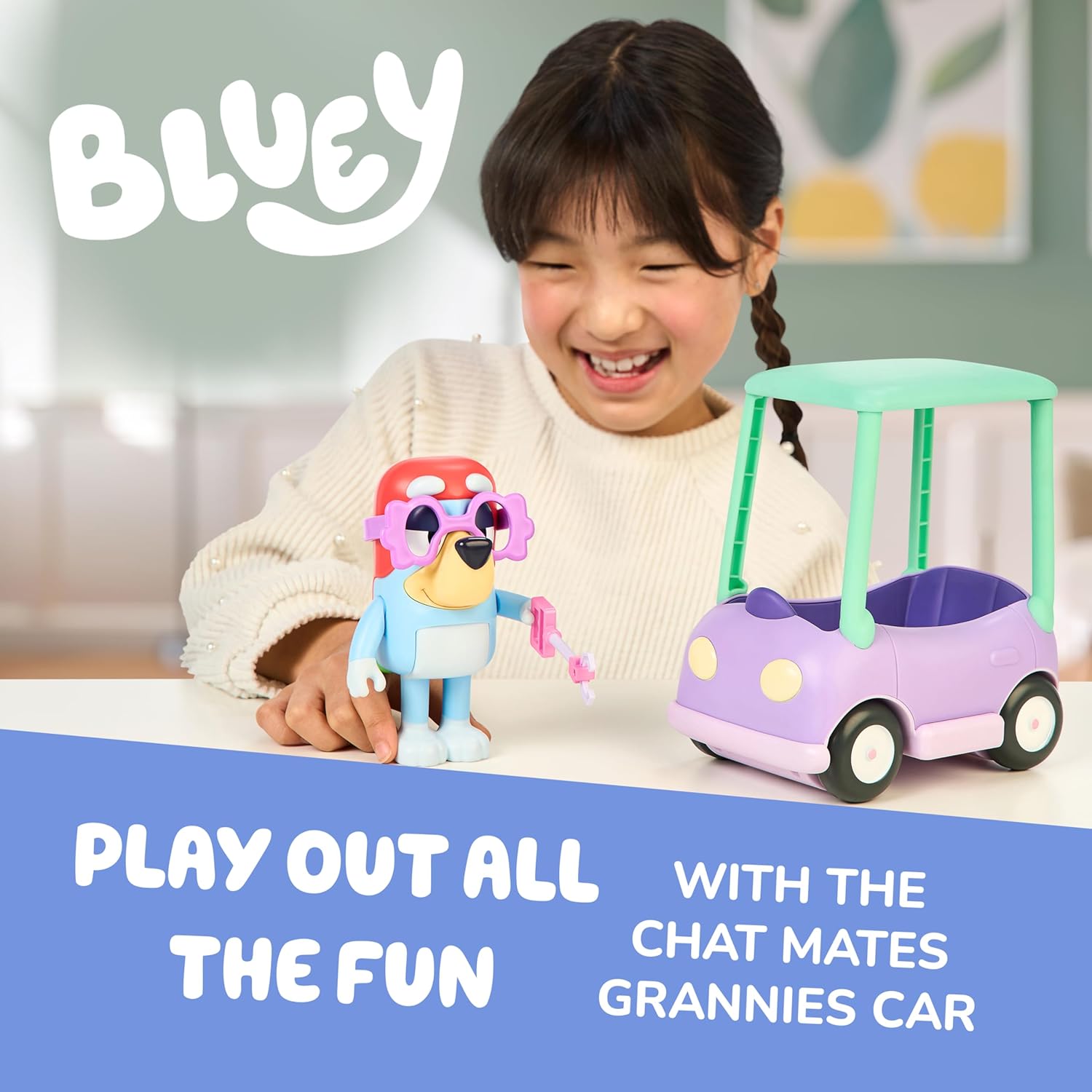 Bluey Chat Mates Grannies Car With Janet