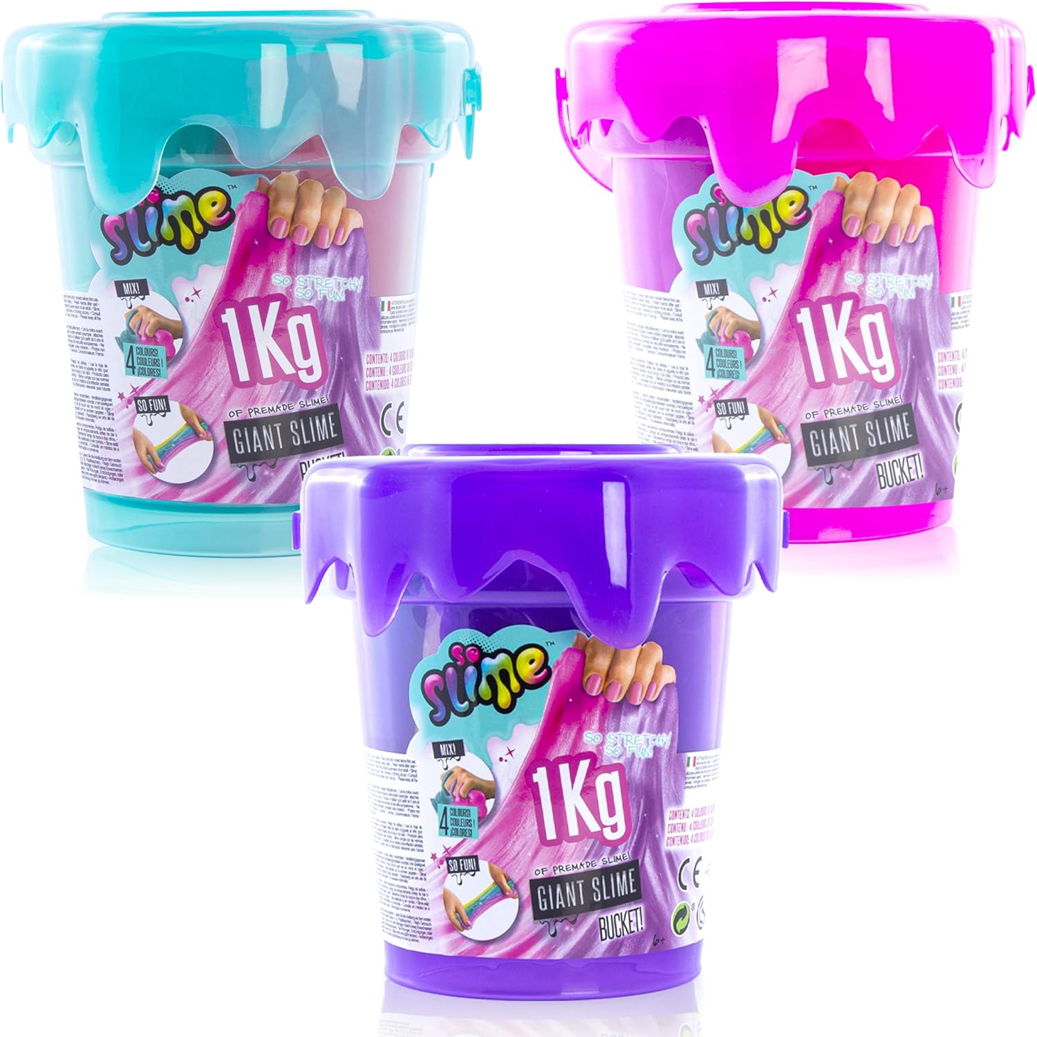 So Slime 1Kg Giant Bucket Assorted Colours