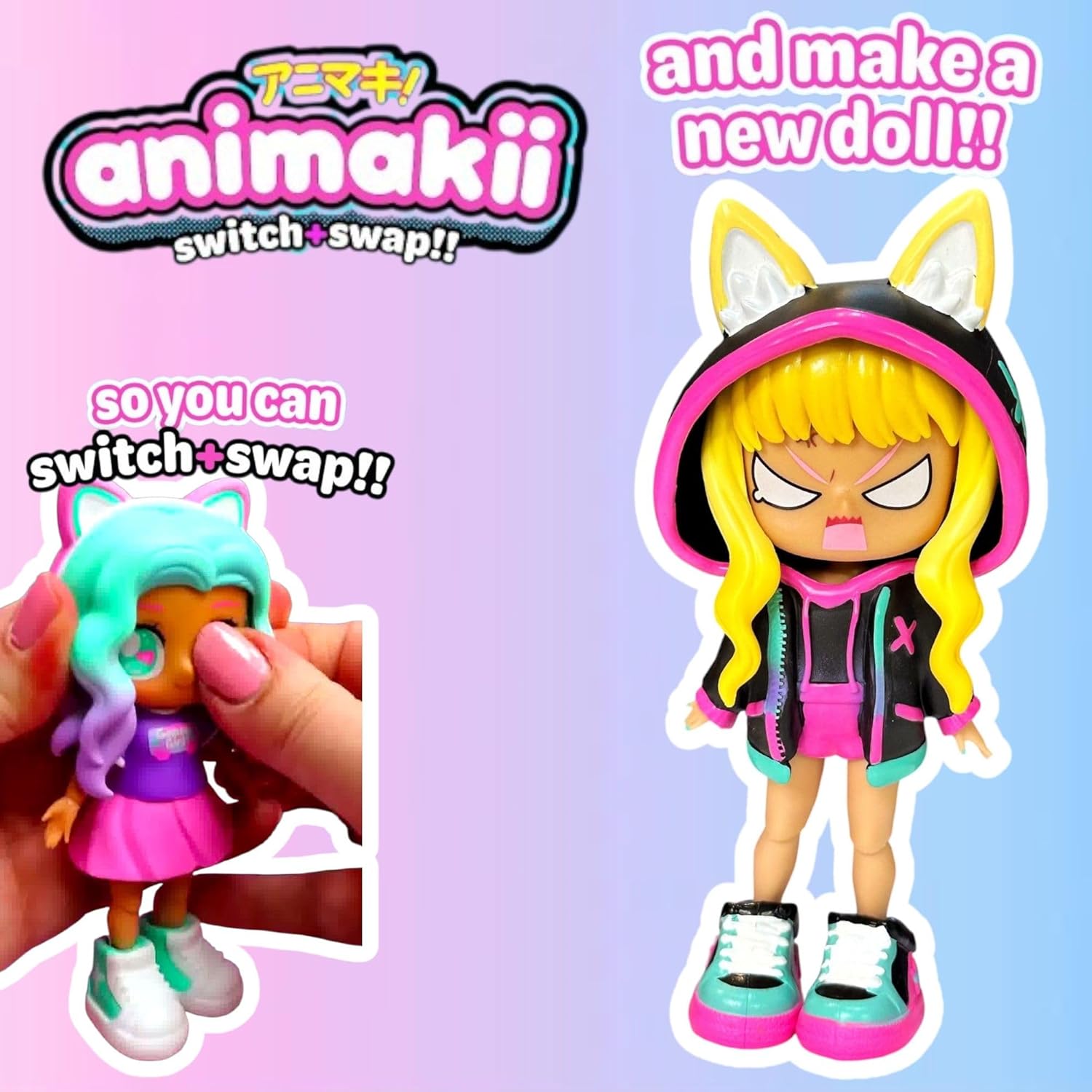 Animakii Doll Gamer & Cyberpunk Pack