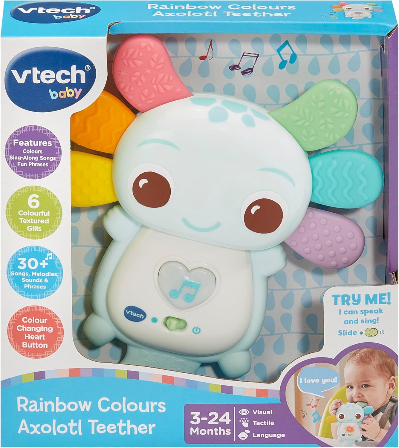 Vtech Rainbow Colours Axolotl Teether
