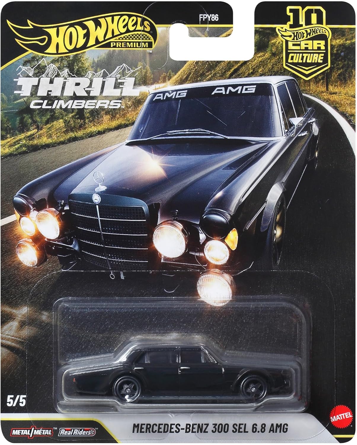 Hot Wheels Premium Thrill Climbers Mercedes Benz 300 SEL 6.8 AMG