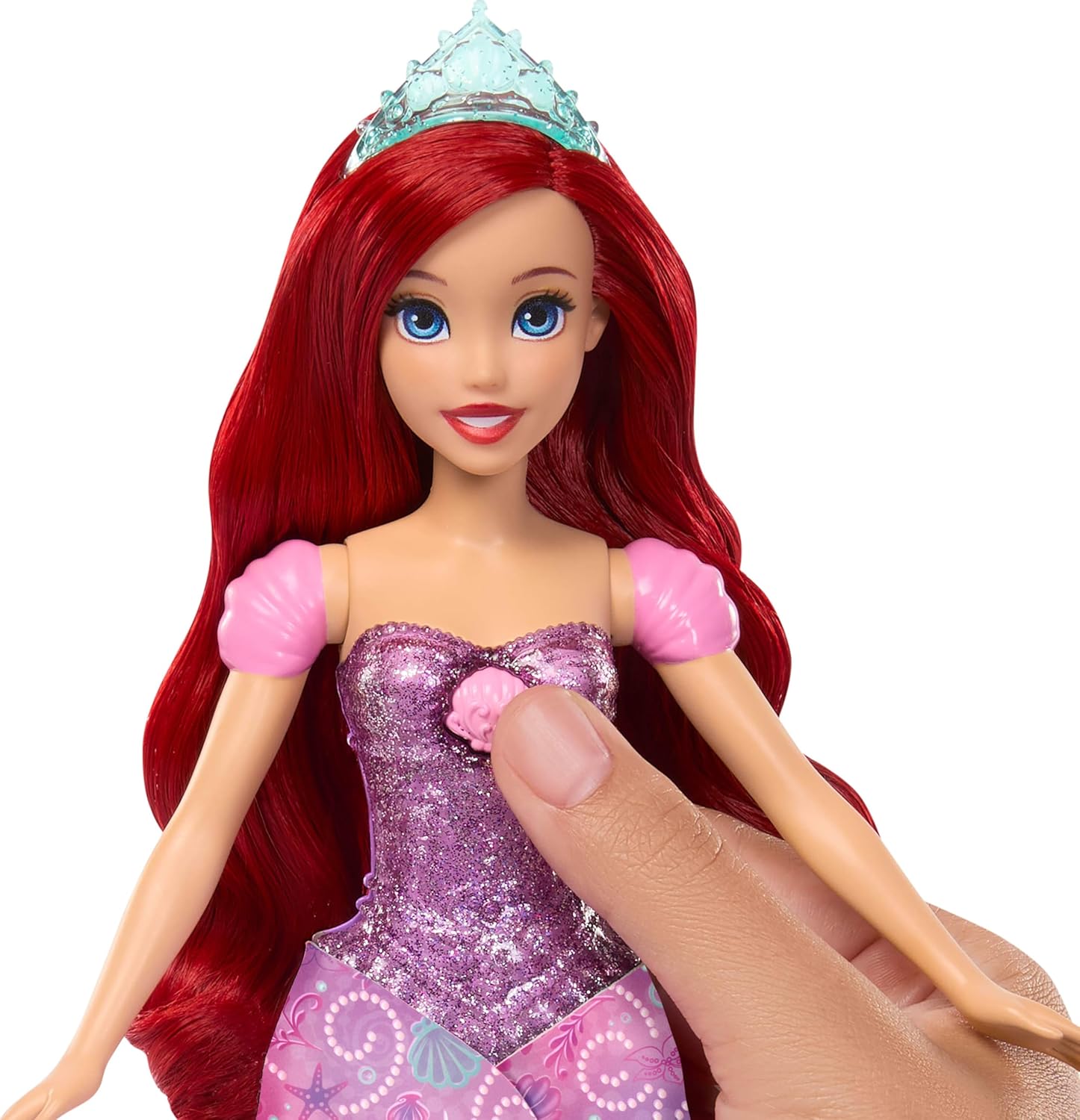 Disney Princess Ariel Human to Mermaid Transforming Fashion Doll & Flounder