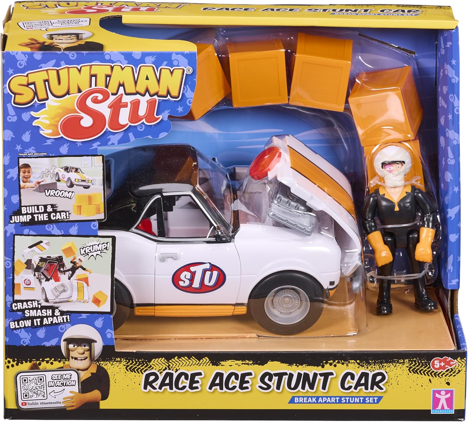 Stuntman Stu Race Ace Stunt Car Set
