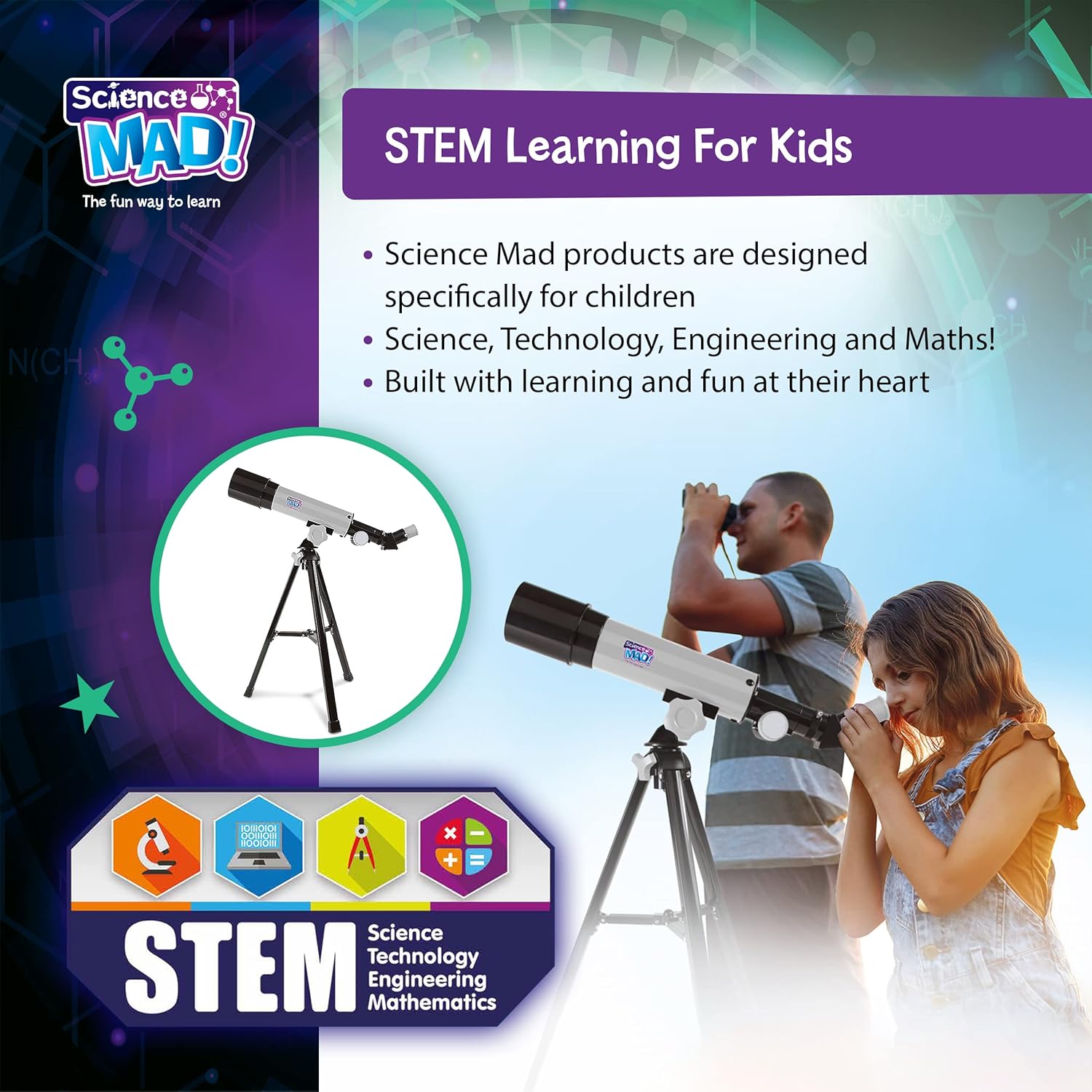 Science Mad 50mm Astronomical Telescope