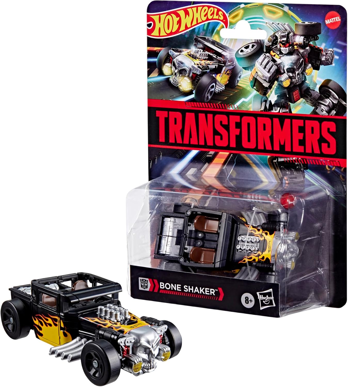 Transformers x Hotwheels Bone Shaker Action Figure