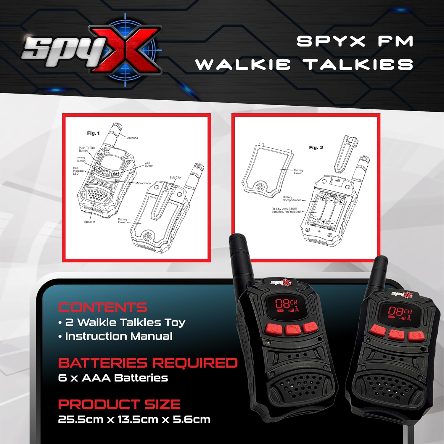Spy X Walkie Talkies