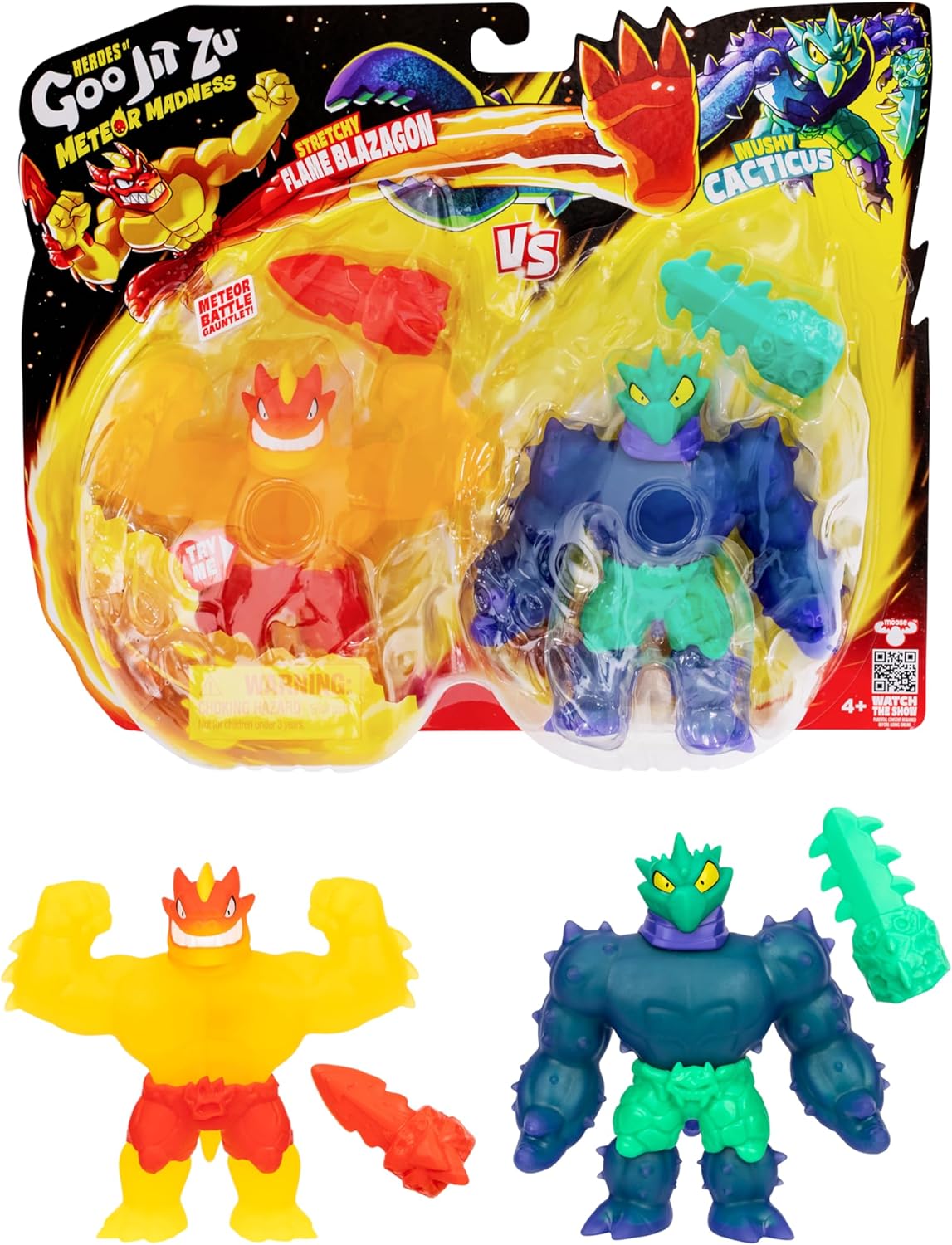 Heroes of Goo Jit Zu Meteor Madness Versus Pack Blaz VS Cacticus