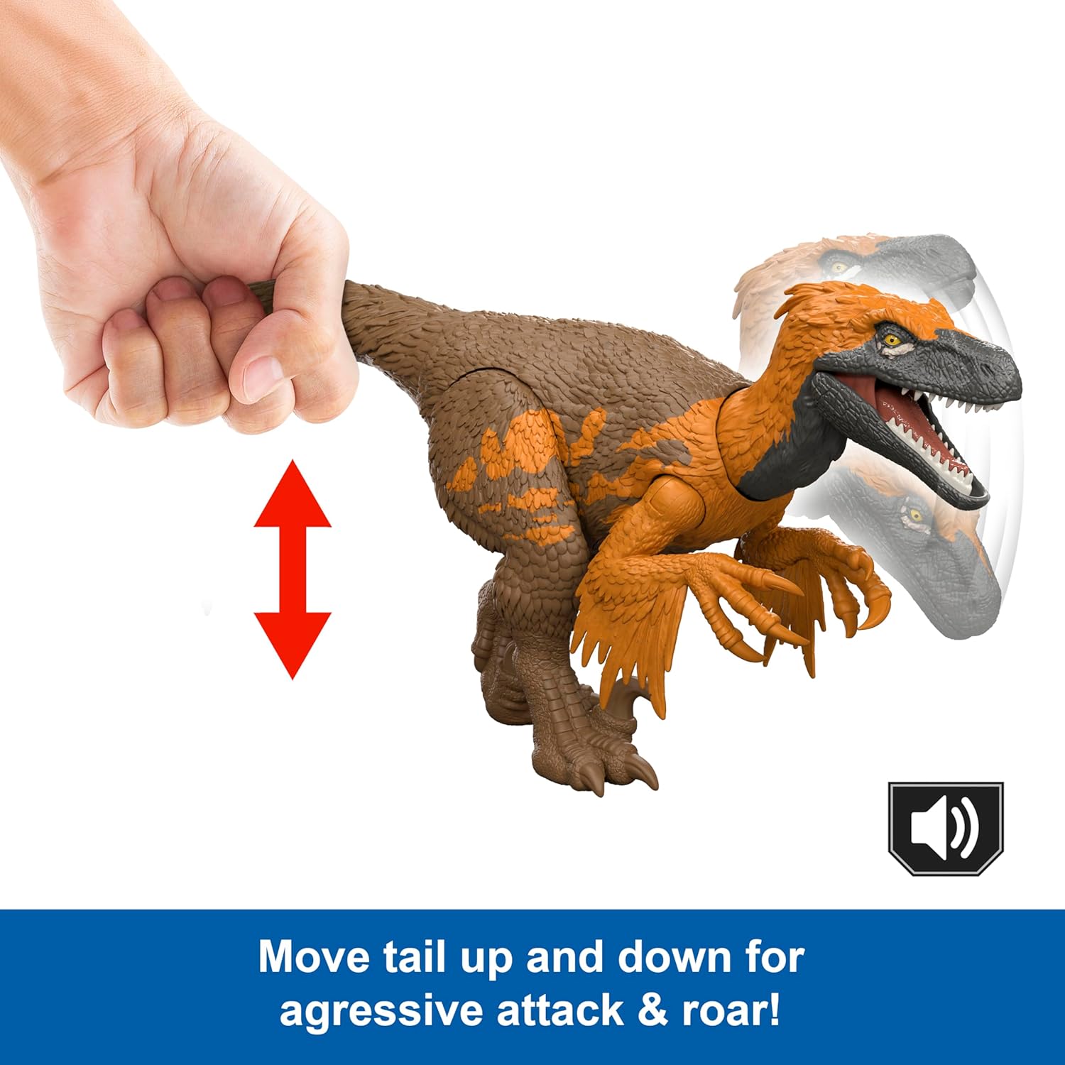 Jurassic World Rebirth - Wild Roar Utahraptor