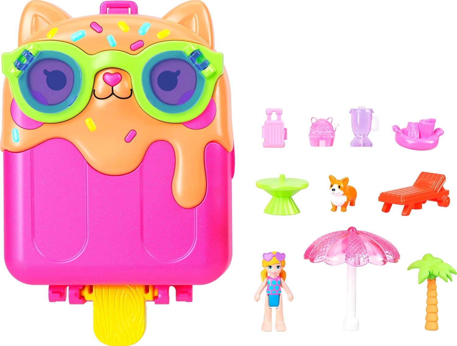 Polly Pocket Kitty Popsicle Resort Compact Playset