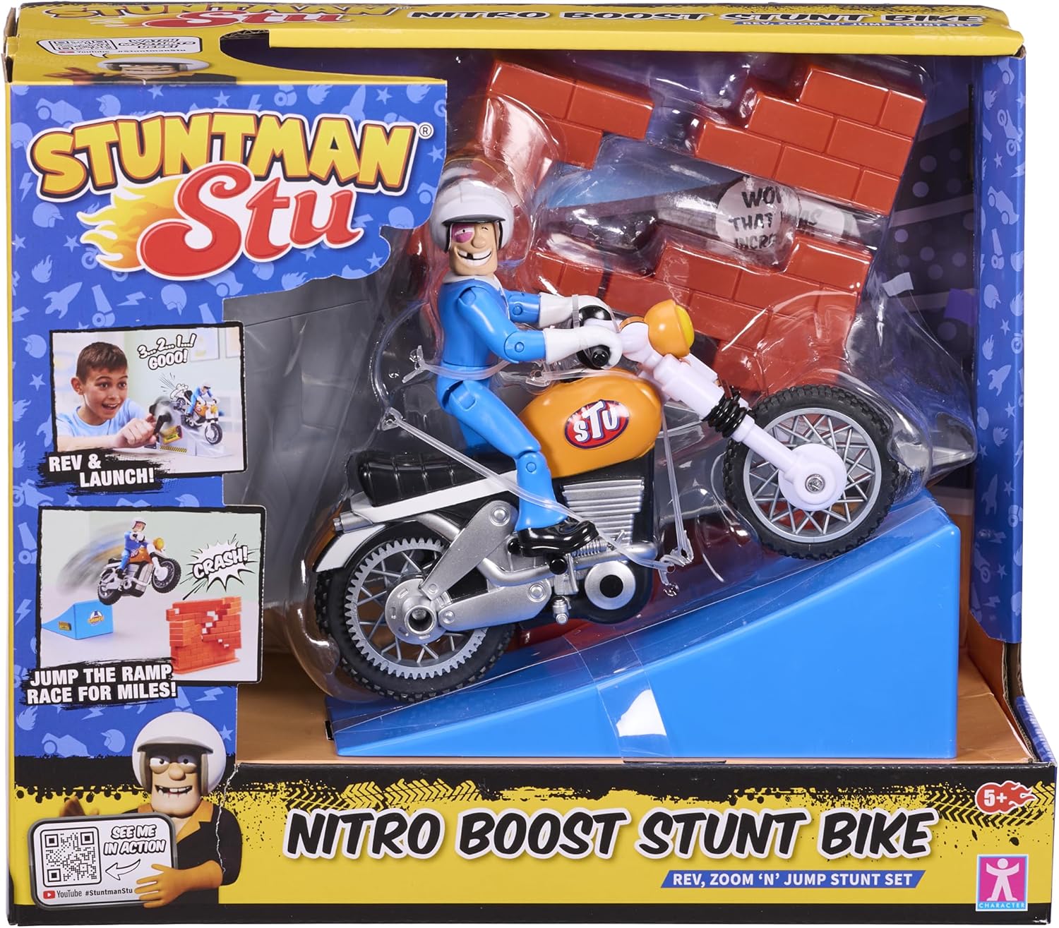 Stuntman Stu Nitro Boost Stunt Bike Set
