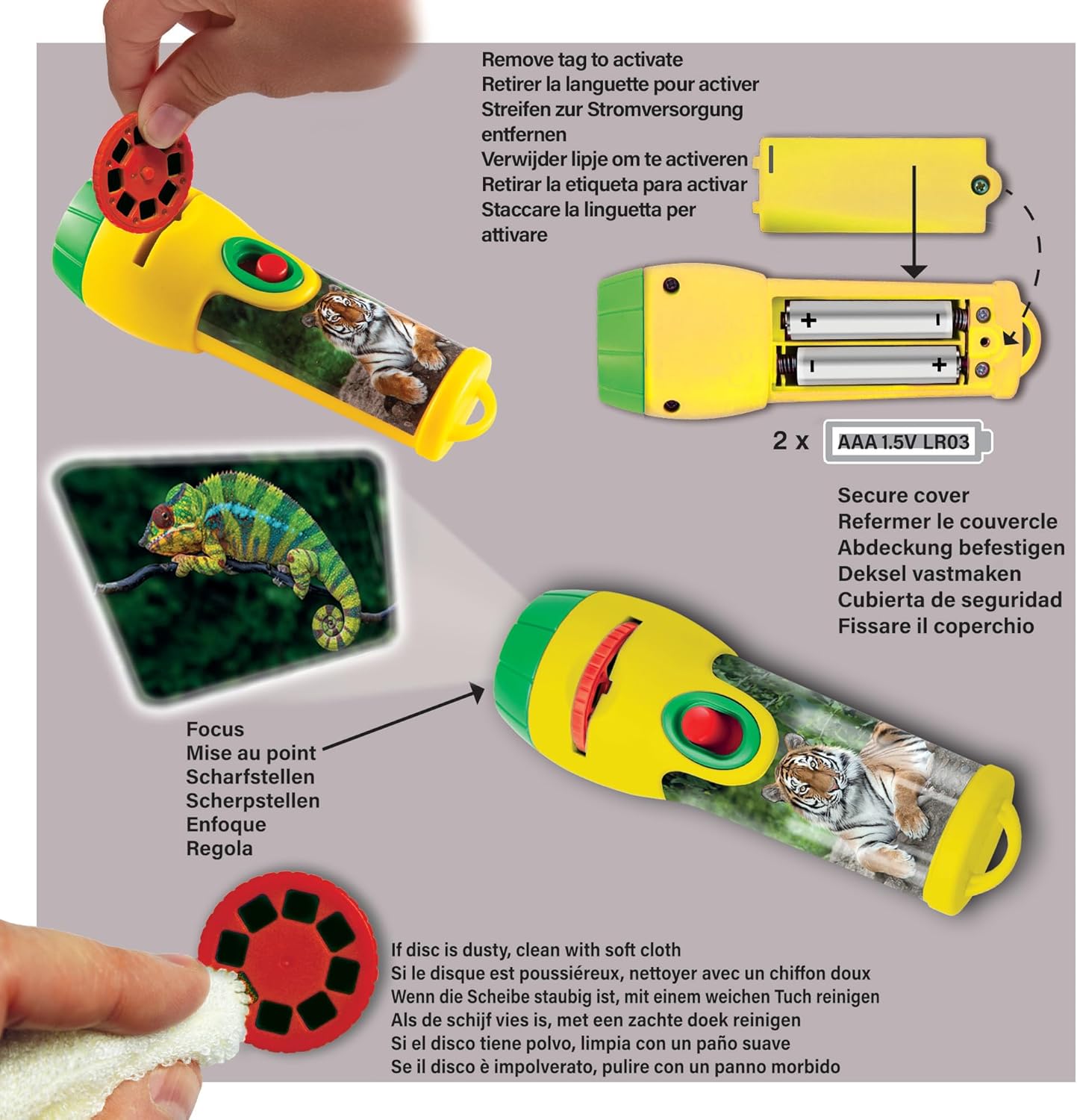 Animals Torch & Projector