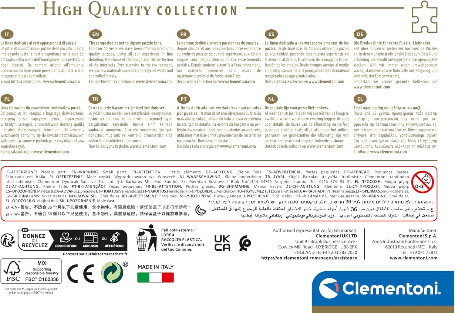 Clementoni - Stitch 500 Piece Compact Jigsaw