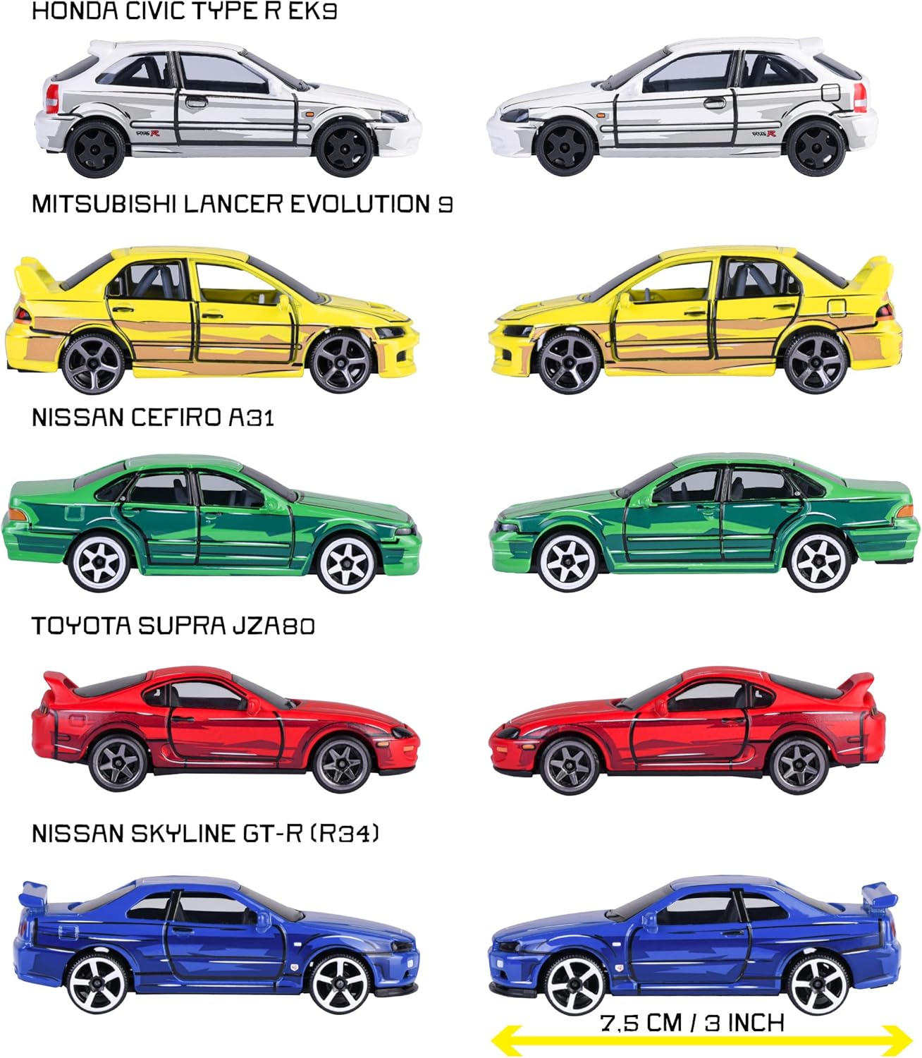 Majorette JDM Legends Anime 5 Pieces Giftpack