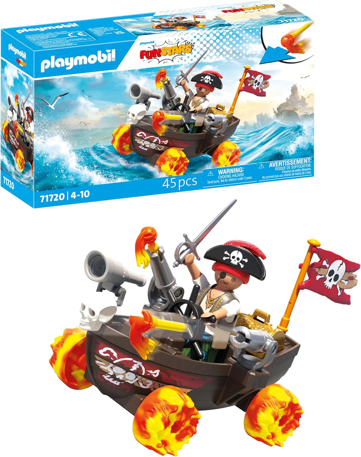 Playmobil Funstars Racing Pirate Boat
