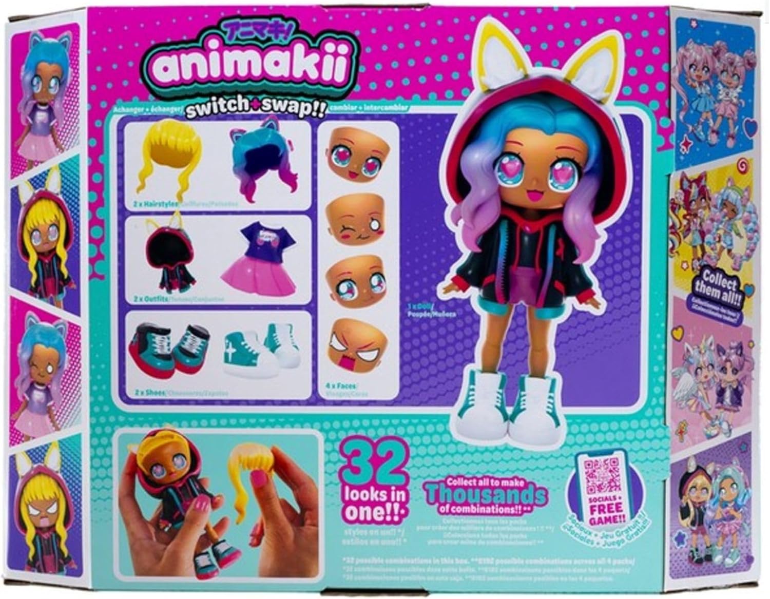 Animakii Doll Gamer & Cyberpunk Pack