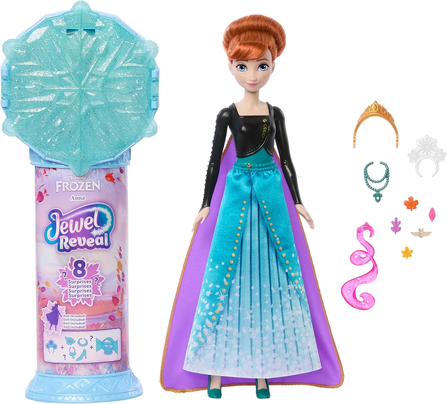 Disney Princess Frozen Jewel Reveal Anna Doll