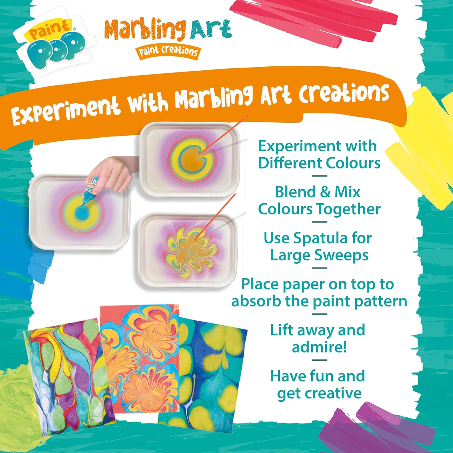 Paint Pop Paint Marbling Art Set