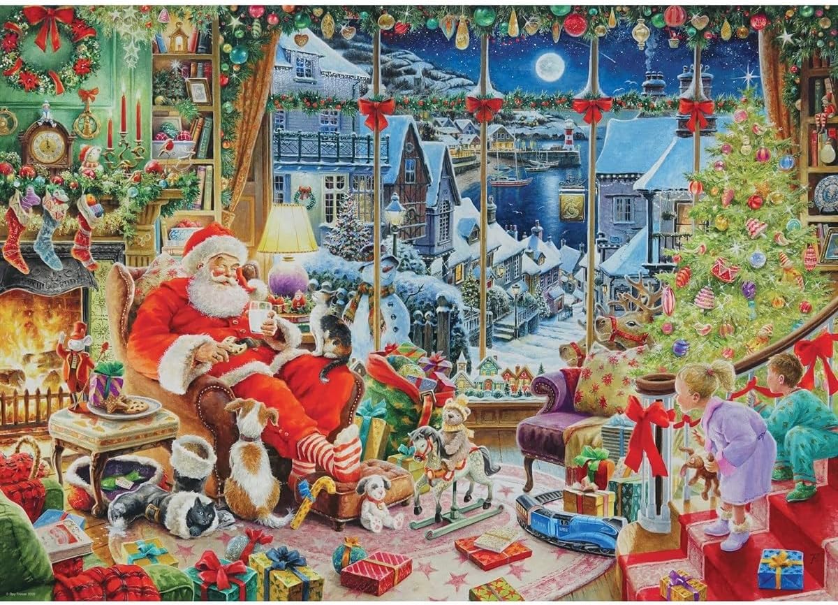 Santa Takes a Break 1000 Piece Jigsaw Puzzle