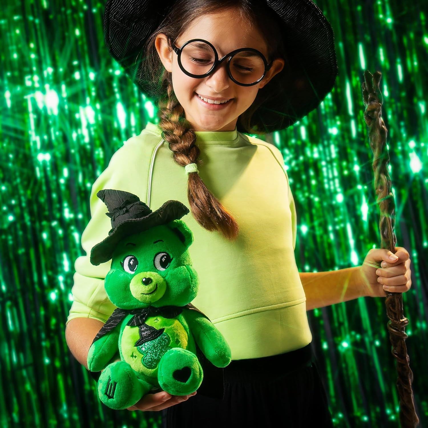 Care Bears x Wicked Good Luck Bear as Elphaba 22cm Plush