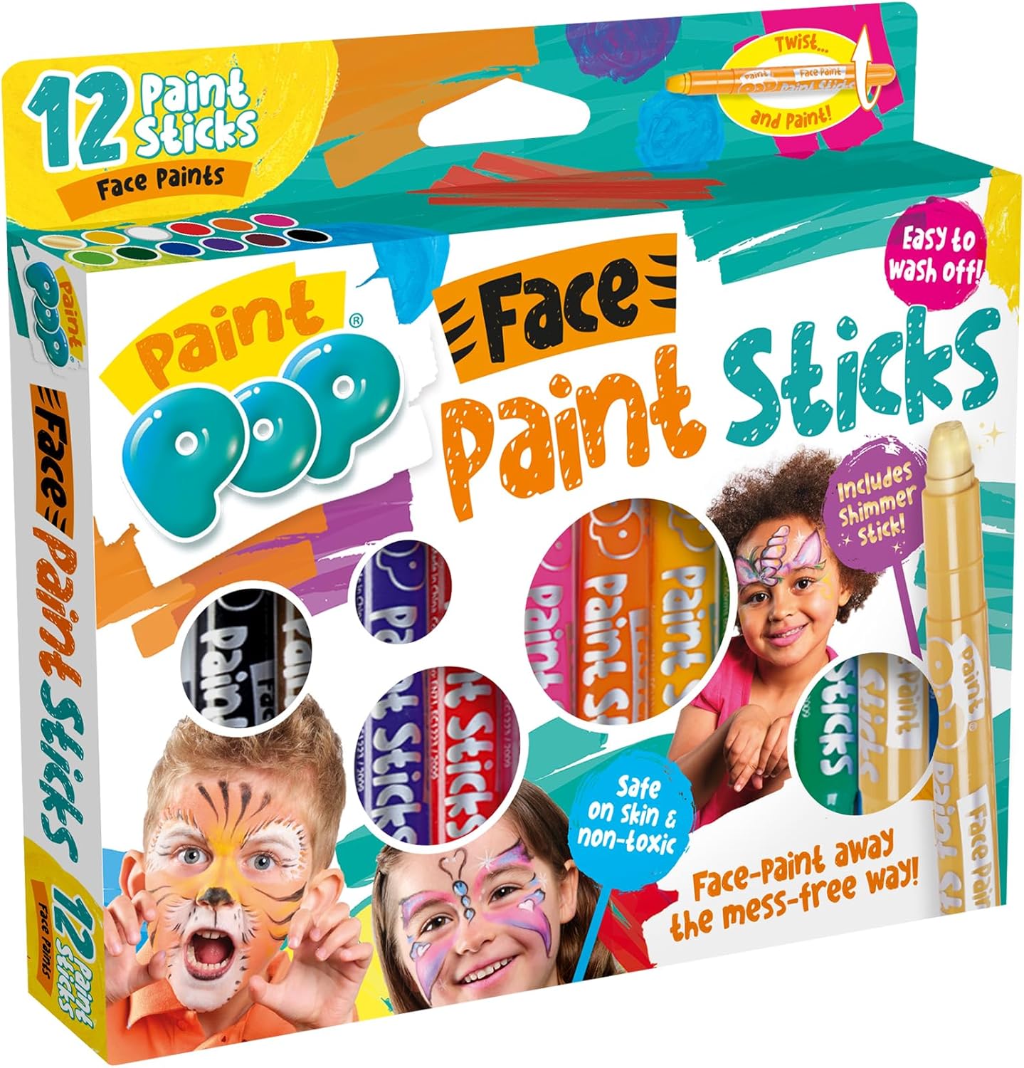 Paint Pop Face Paints 12 Pack