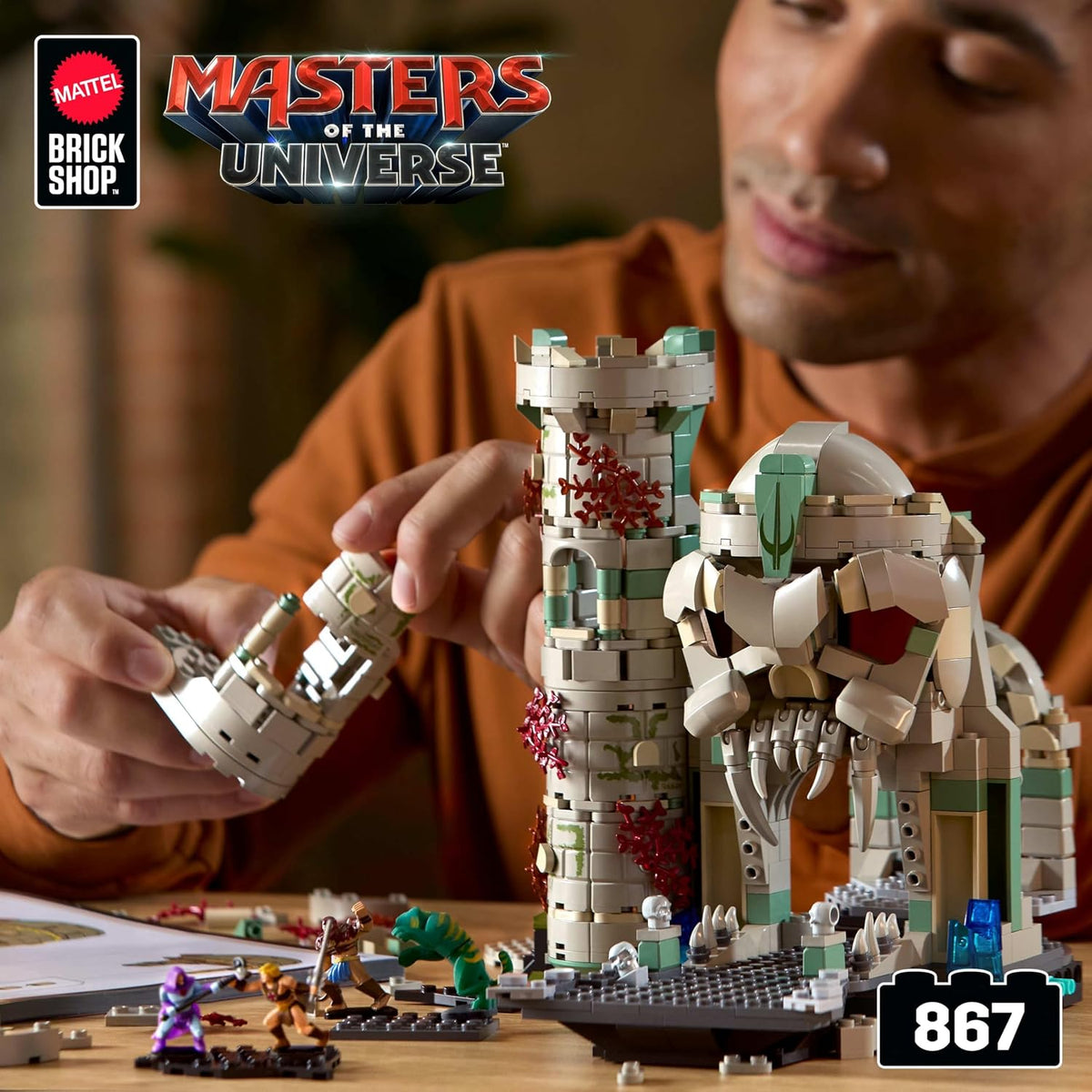 Mattel Brick Shop Masters of The Universe Battle of Castle Grayskull Playset