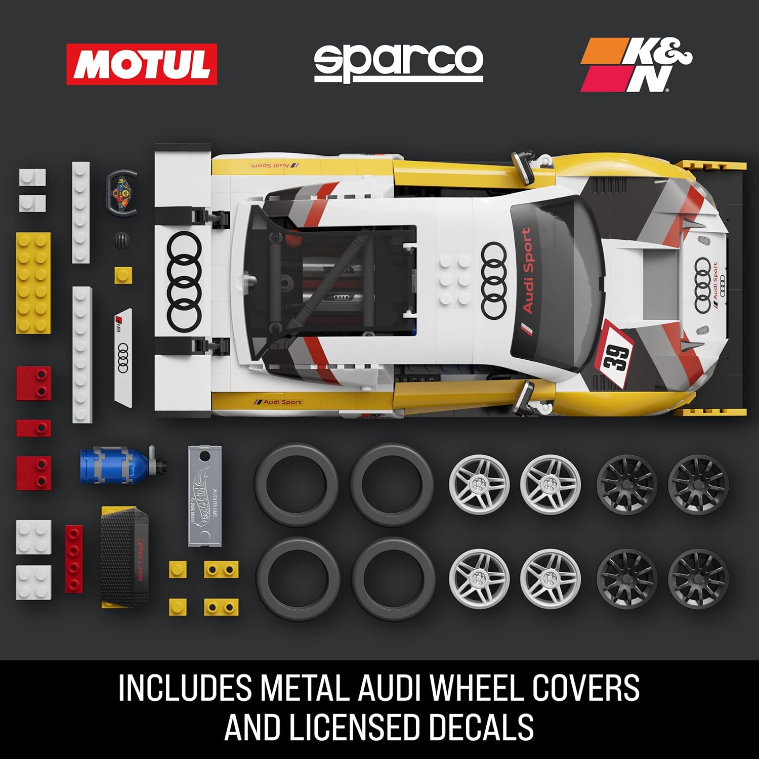 Hot Wheels Brick Shop 15 Audi R8 LMS