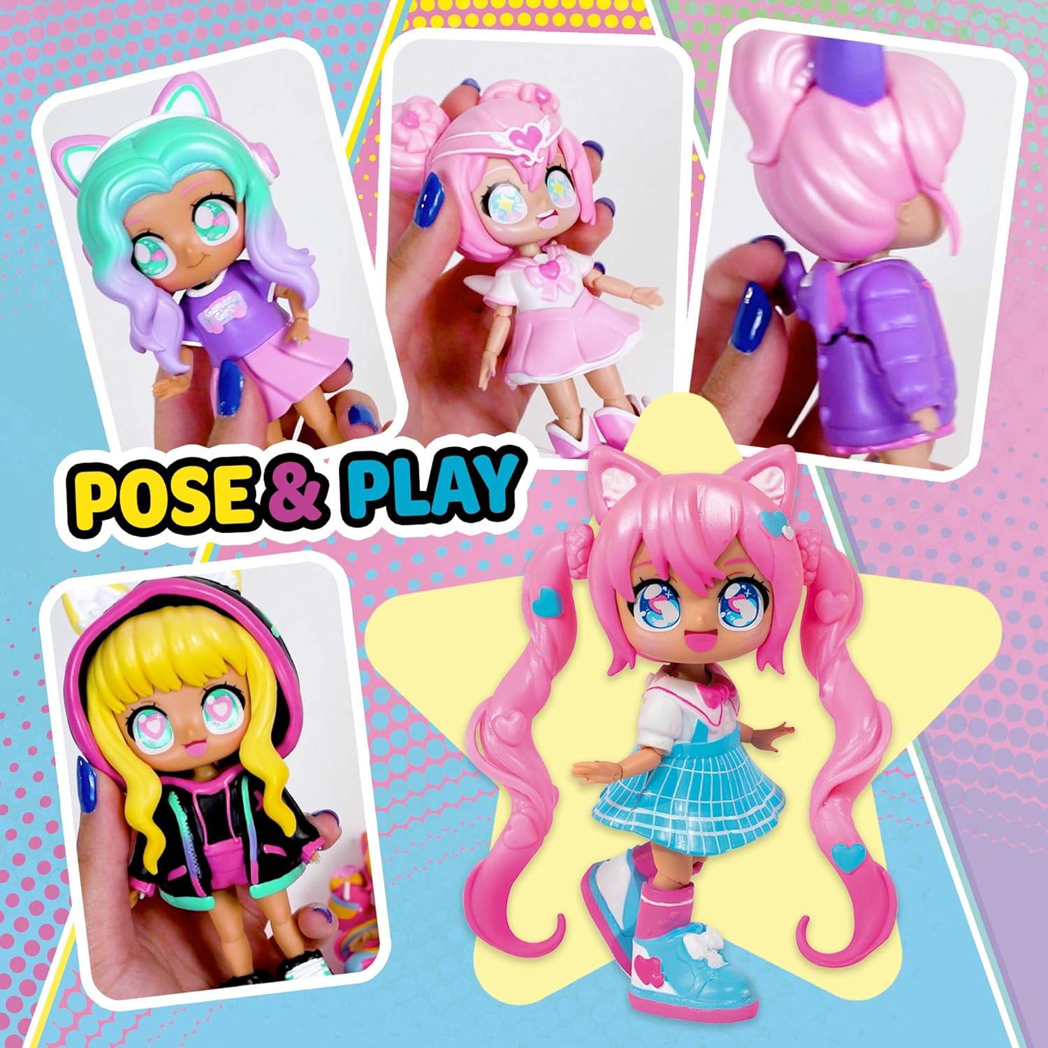 Animakii Doll Unicorn & Bat Pack