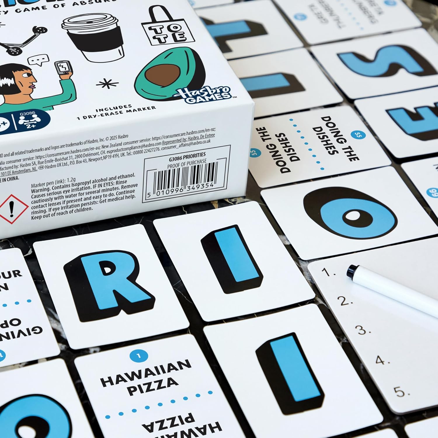 Priorities Party Game