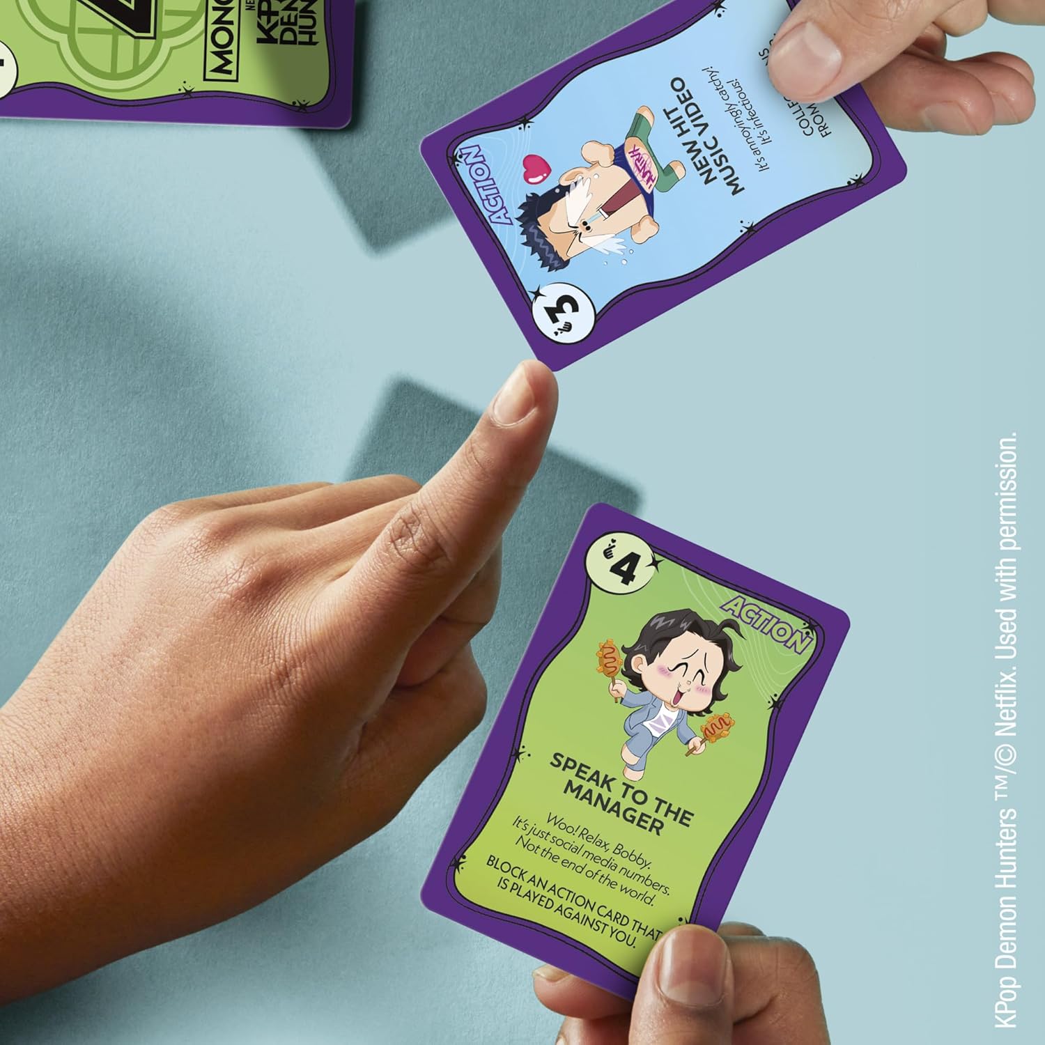 Monopoly Deal K-Pop Demon Hunters Card Game