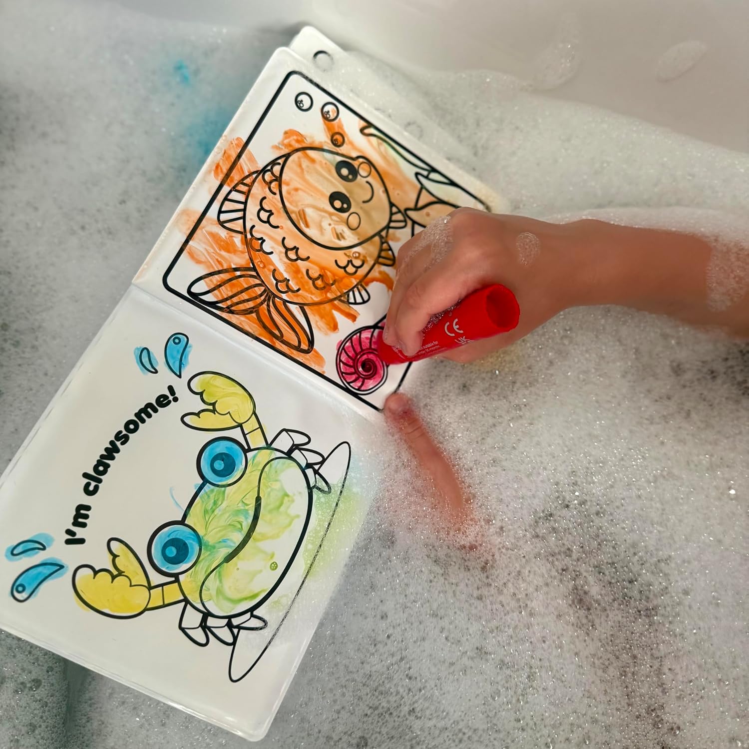 Bath Pop - Colouring Book and 5 Bath Sticks