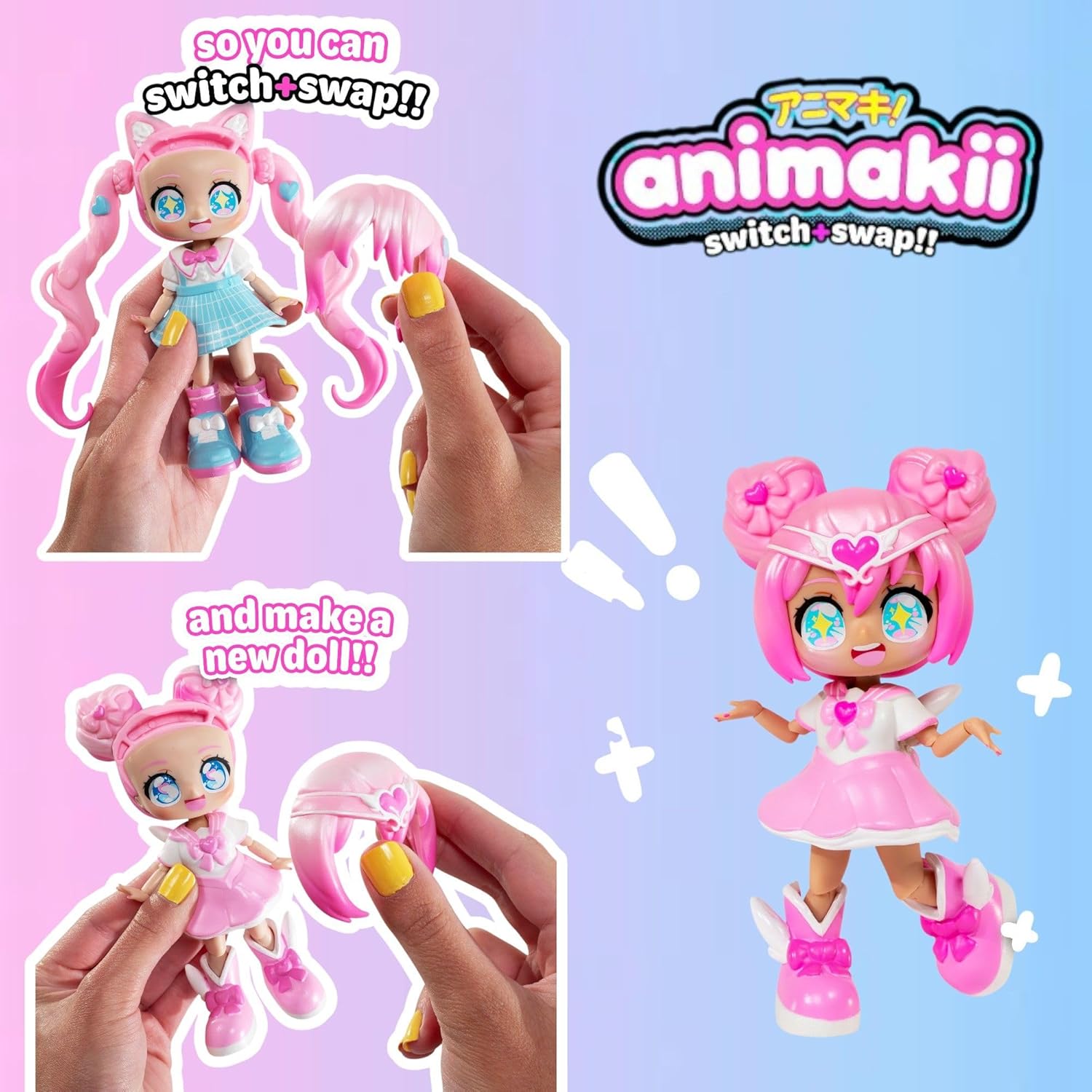 Animakii Doll Magical Girl & School Girl Pack