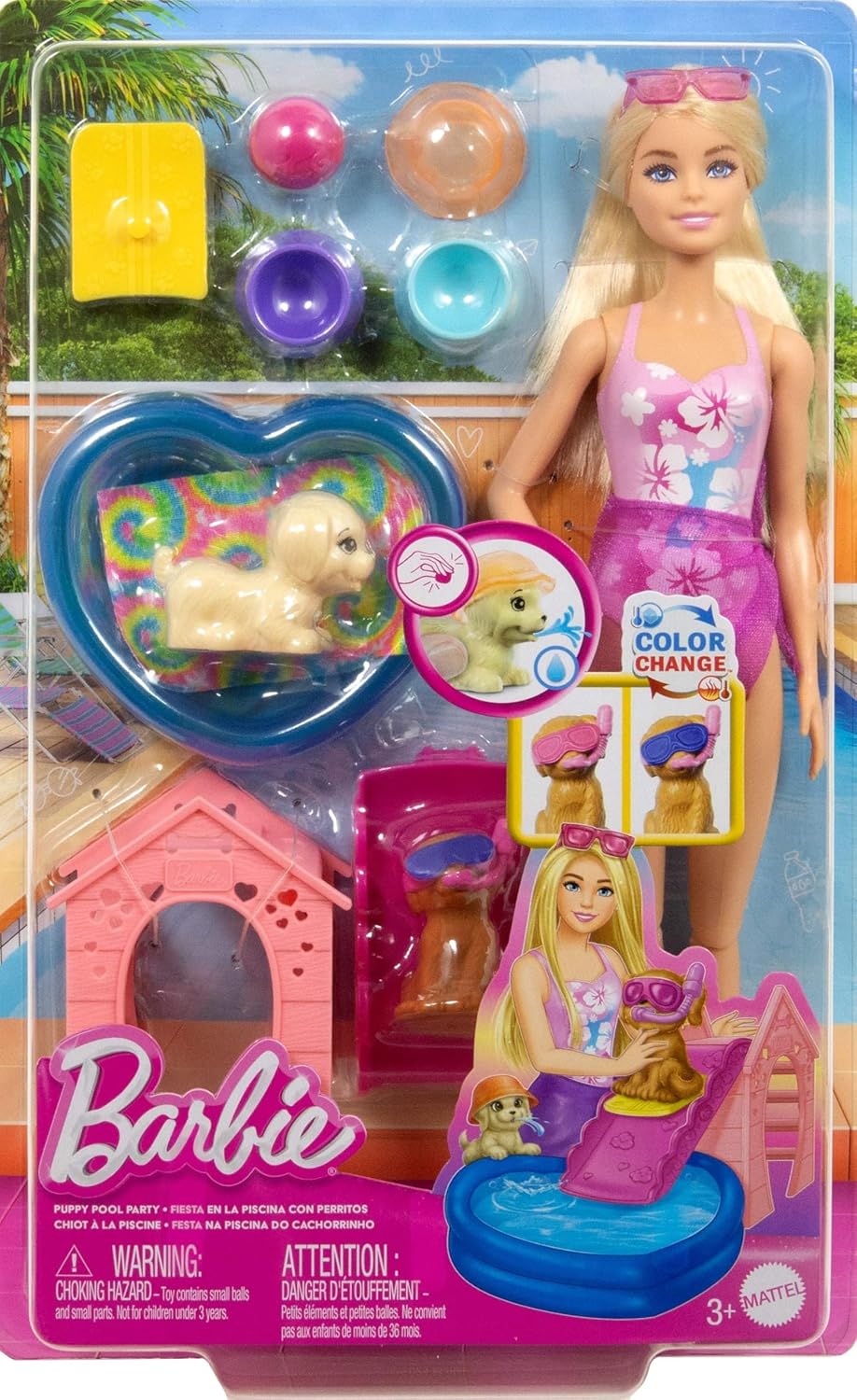 Barbie Puppy Pool Party
